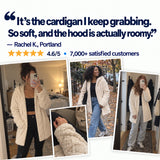 Aspen Sherpa Cardigan — customer review collage