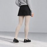 Luma fleece-lined tights in beige, rear view