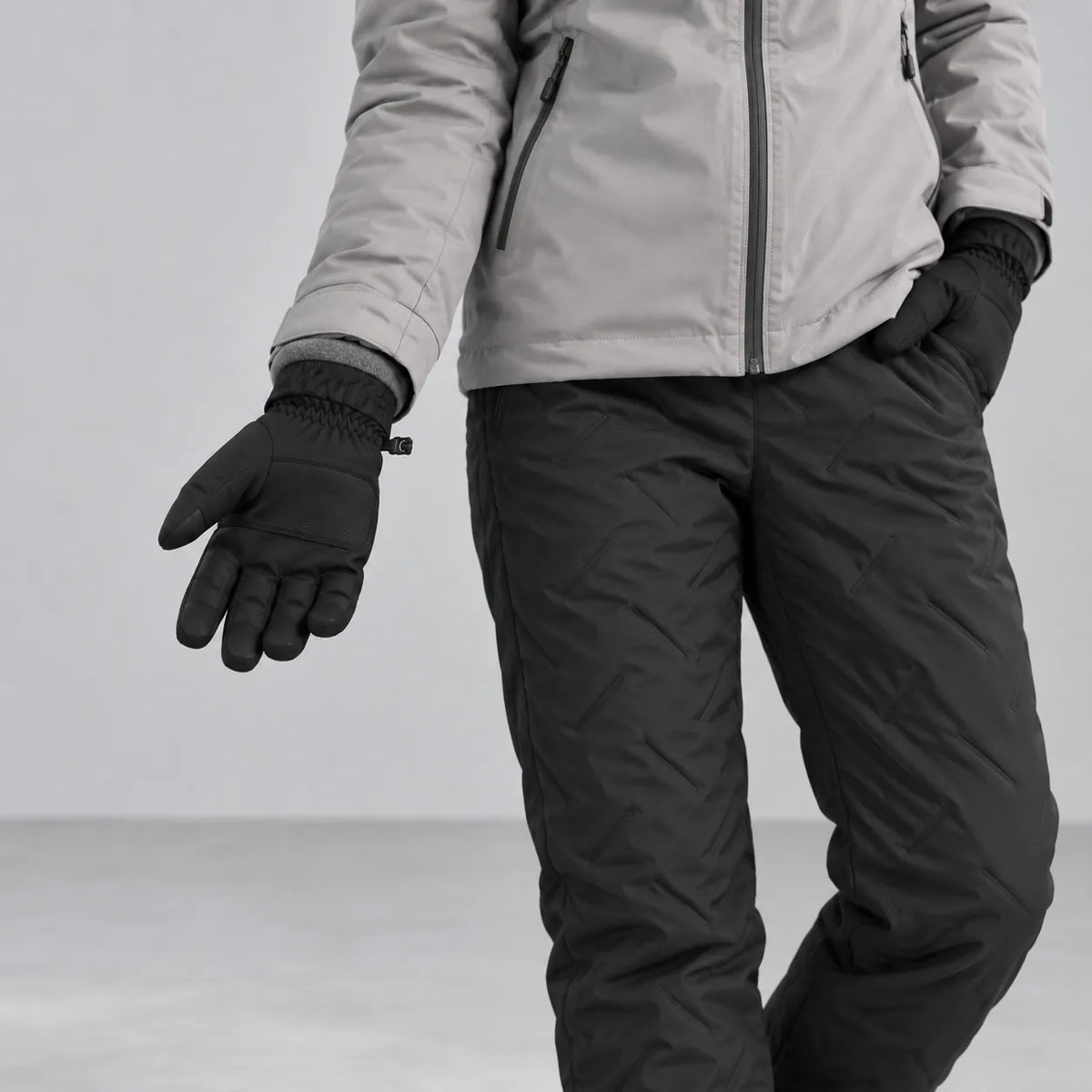 Relaxed glove palm studio view