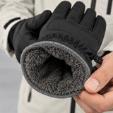 Close-up of glove fleece lining