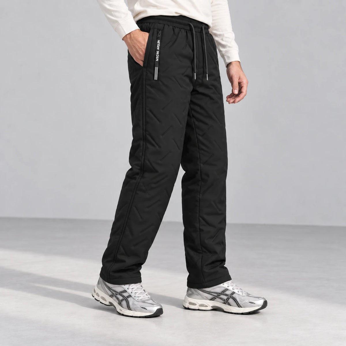 Summit Thermal Pants — Black, side view