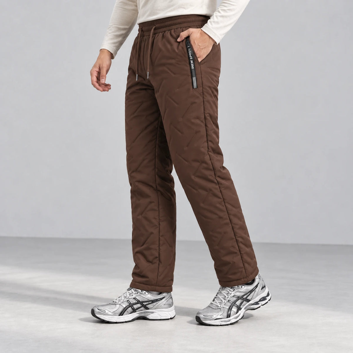 Summit Thermal Pants — Brown, side view