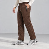 Summit Thermal Pants — Brown, side view