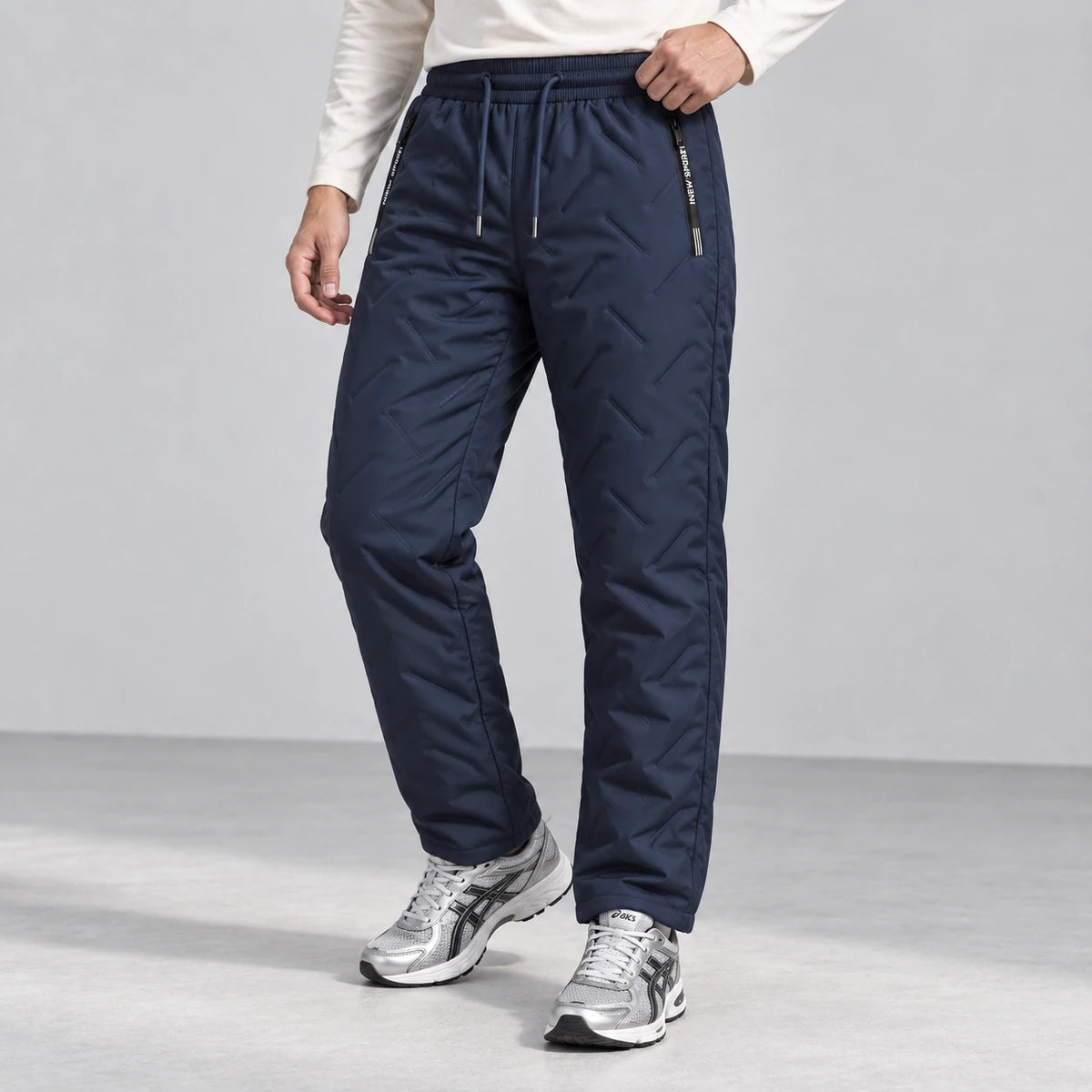 Summit Thermal Pants — Navy, front view