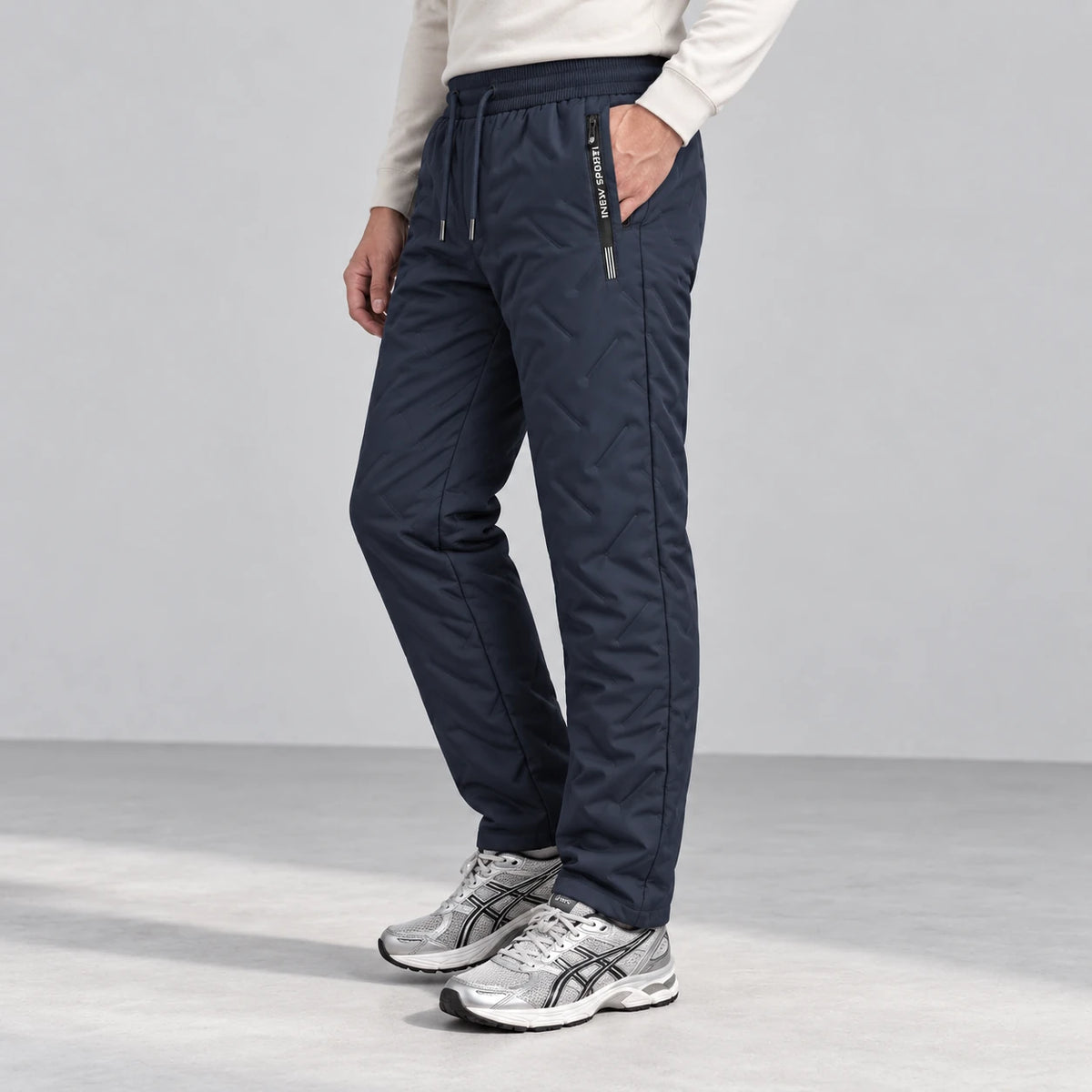 Summit Thermal Pants — Navy, side view
