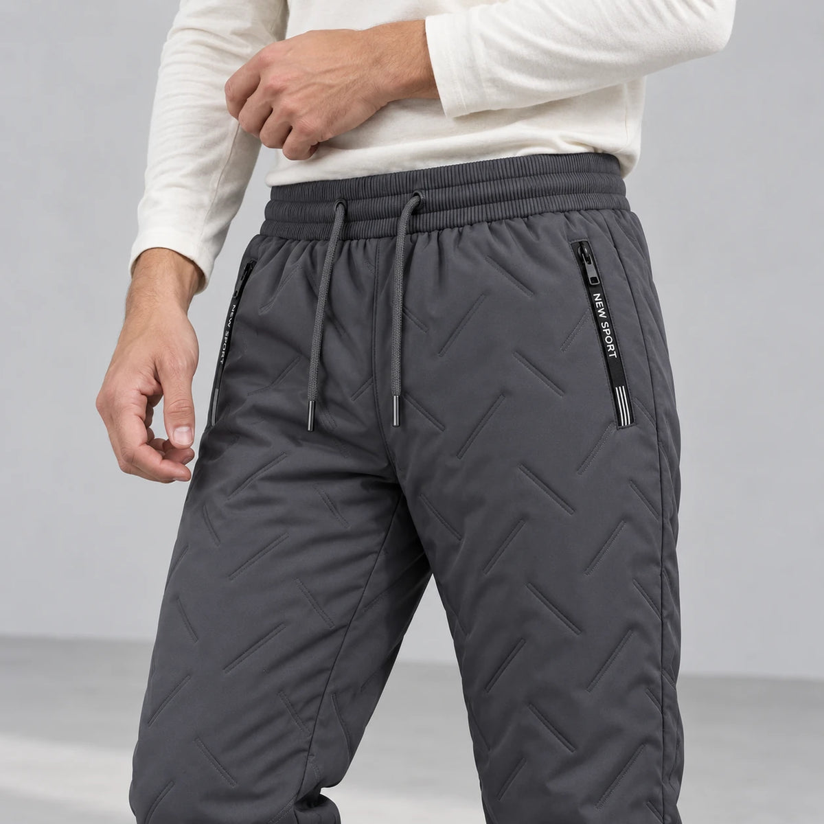 Summit Thermal Pants — Gray, detail view