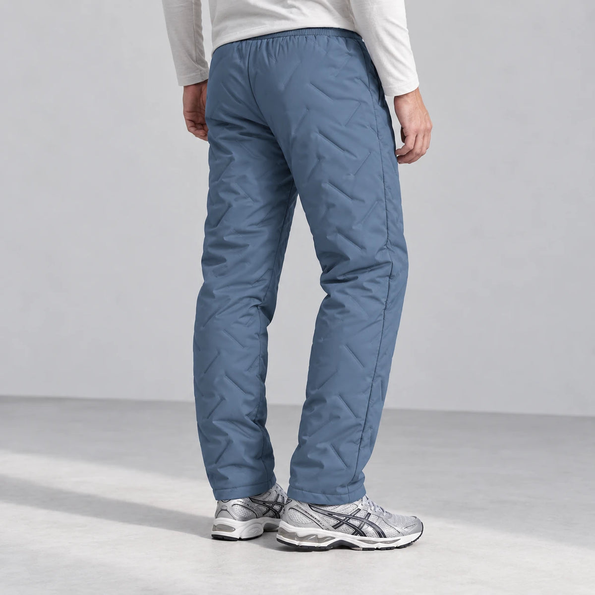 Summit Thermal Pants — Light Blue, back view