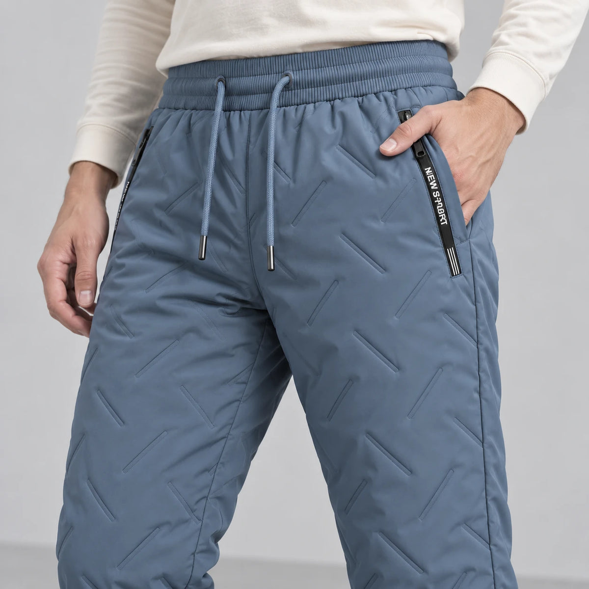 Summit Thermal Pants — Light Blue, detail view