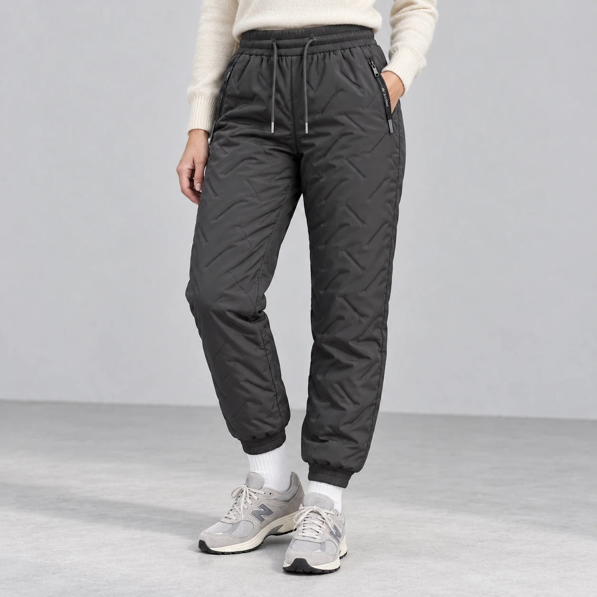 Alpine Winter Joggers — gray — front
