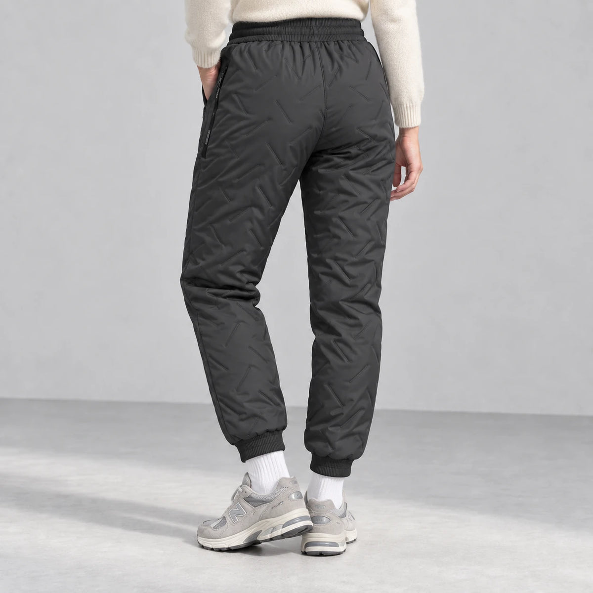 Alpine Winter Joggers — gray — back