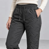Alpine Winter Joggers — gray — detail