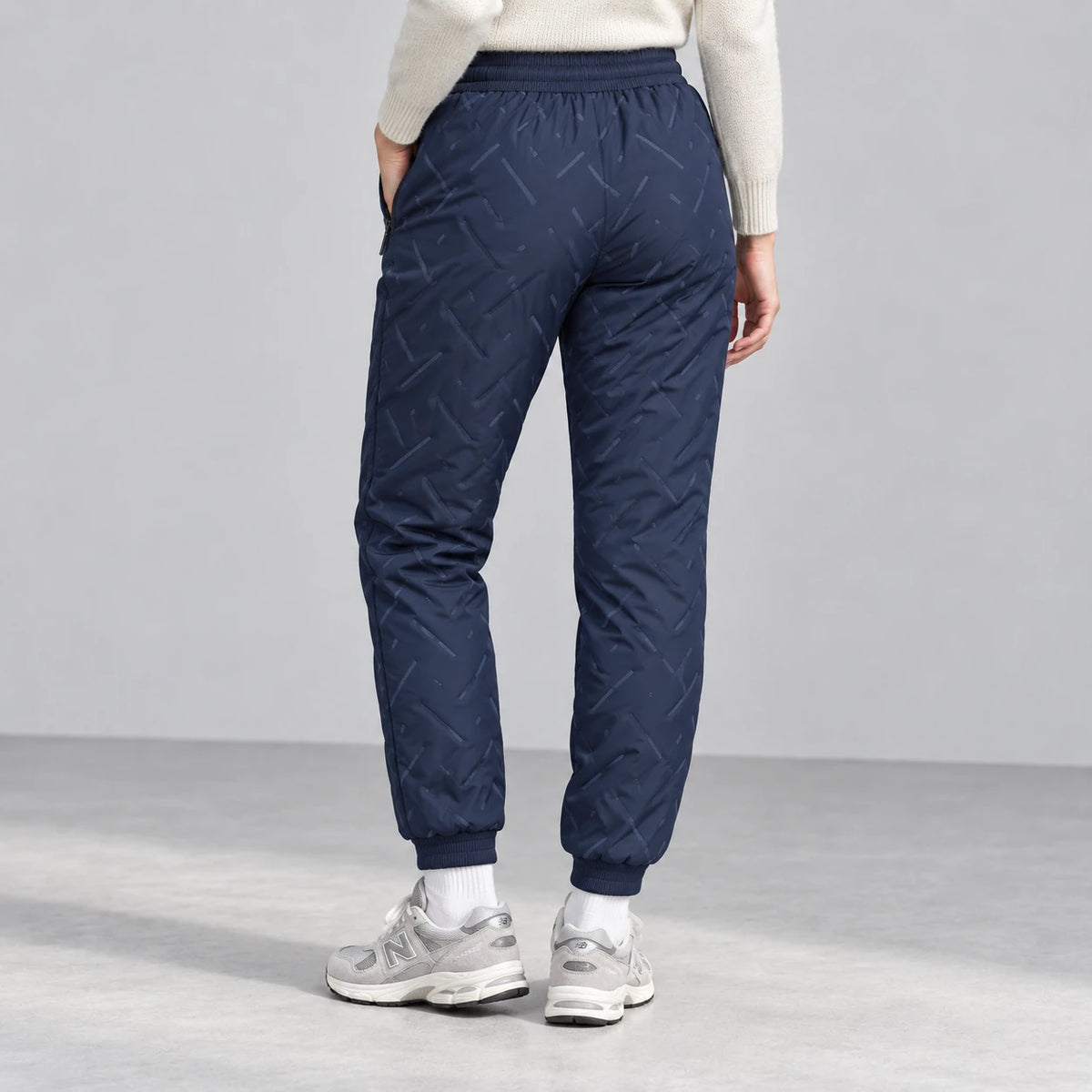 Alpine Winter Joggers — navy — back