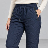 Alpine Winter Joggers — navy — detail