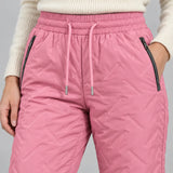 Alpine Winter Joggers — pink — detail