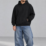 Ridge Fleece Hoodie — front — Black