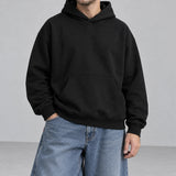 Ridge Fleece Hoodie — detail — Black