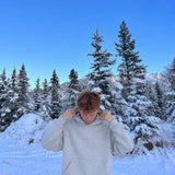 Ridge Fleece Hoodie — snow trail — Light Gray