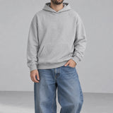 Ridge Fleece Hoodie — front — Charcoal Gray