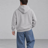 Ridge Fleece Hoodie — back — Charcoal Gray