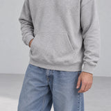 Ridge Fleece Hoodie — detail — Charcoal Gray