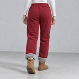 Sierra Fleece Pants — back — Red
