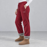 Sierra Fleece Pants — side — Red