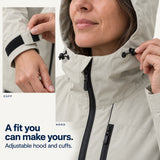 Ridge Shell adjustable hood and cuff mechanisms