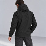 Ridge Shell Jacket Black rear studio view