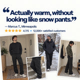Summit Thermal Pants customer testimonial collage