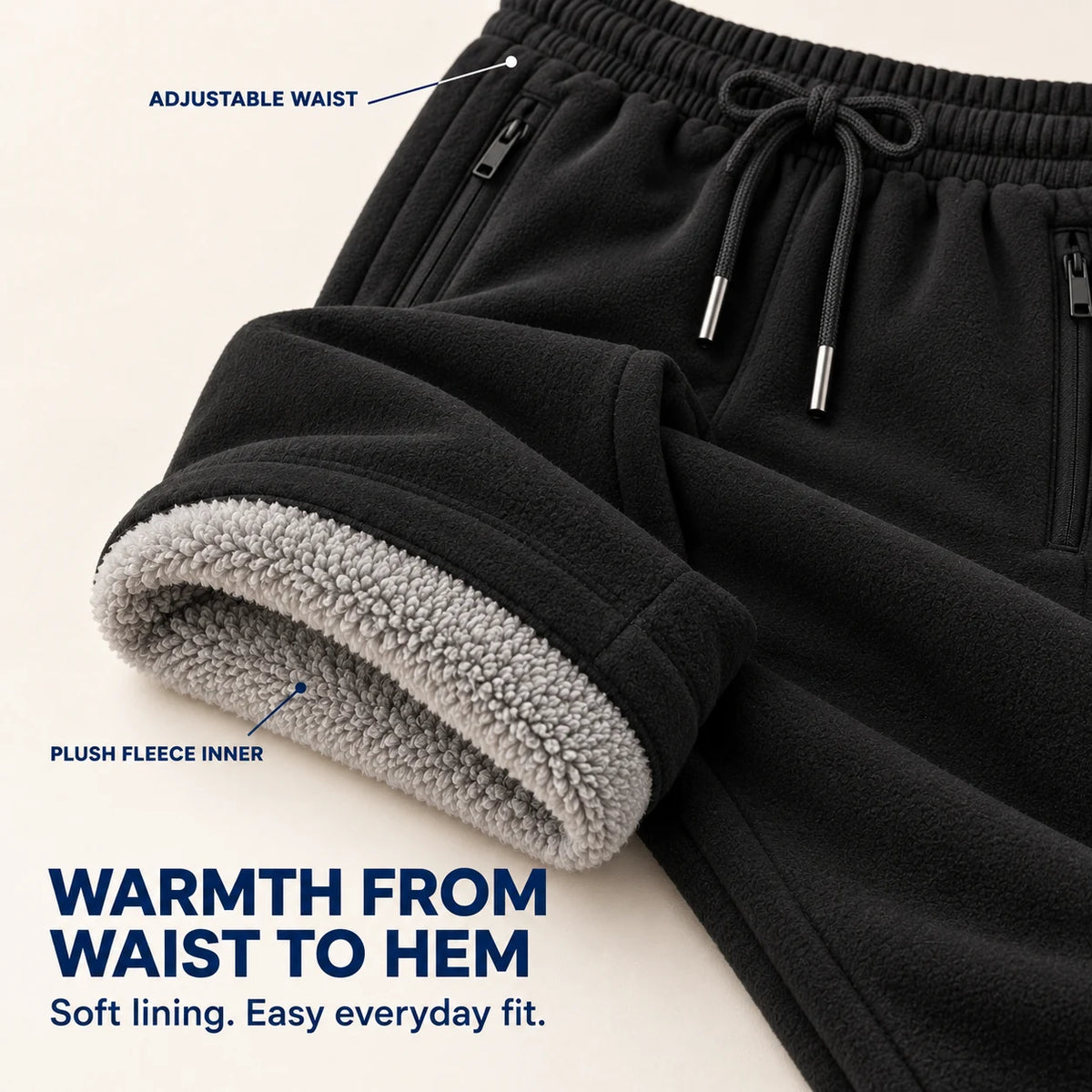 Sierra Fleece Pants — warmth and fleece lining benefits